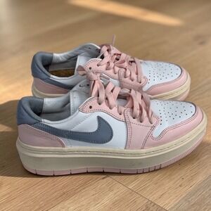 Y2K Nike Air Jordan 1 Elevate Low Women Size 8 Pink Platform Sneakers DH7004-600